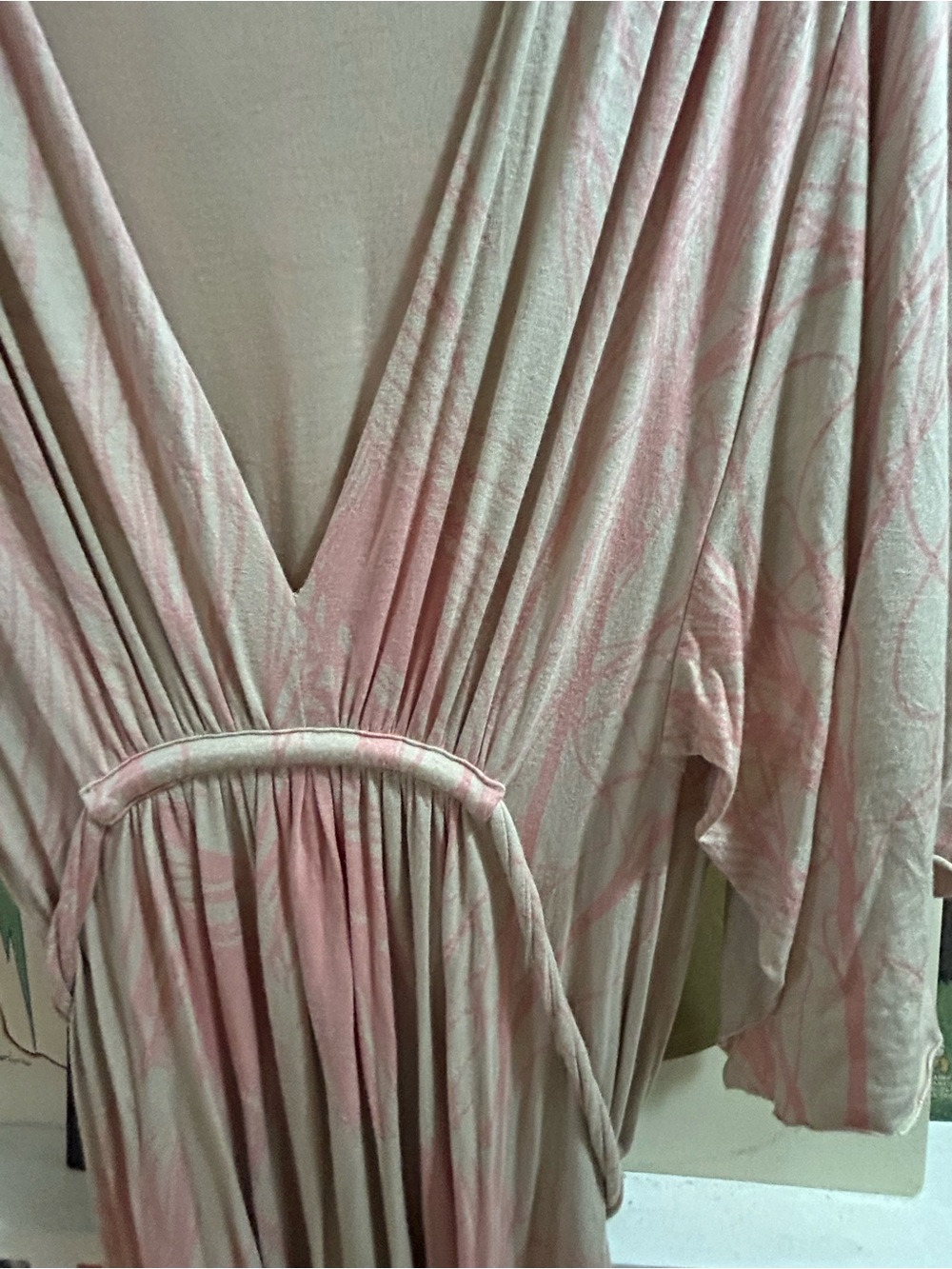 Rachel pally pink feather caftan dress - Picture 3 of 8
